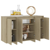 NNEVL Sideboard Sonoma Oak 120x41x75 cm Chipboard