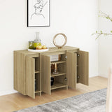 NNEVL Sideboard Sonoma Oak 120x41x75 cm Chipboard