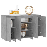 NNEVL Sideboard Concrete Grey 120x41x75 cm Chipboard