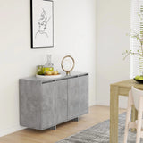 NNEVL Sideboard Concrete Grey 120x41x75 cm Chipboard