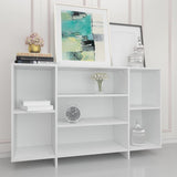 NNEVL Sideboard White 120x30x75 cm Engineered Wood