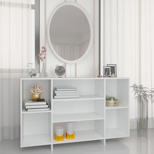 NNEVL Sideboard White 120x30x75 cm Engineered Wood