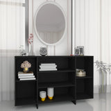NNEVL Sideboard Black 120x30x75 cm Engineered Wood
