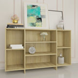 NNEVL Sideboard Sonoma Oak 120x30x75 cm Engineered Wood