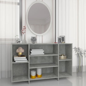 NNEVL Sideboard Concrete Grey 120x30x75 cm Engineered Wood