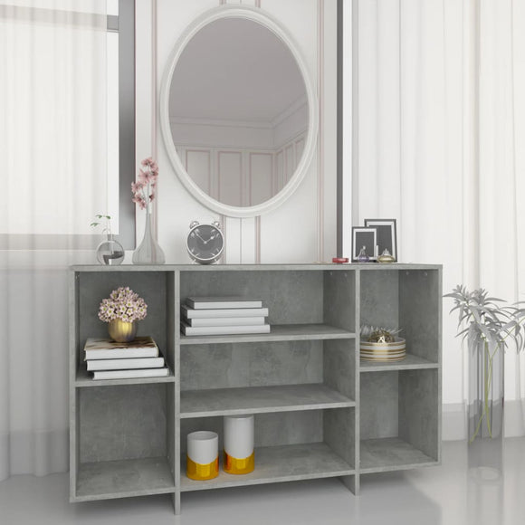 NNEVL Sideboard Concrete Grey 120x30x75 cm Engineered Wood