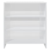 NNEVL Sideboard High Gloss White 70x40.5x75 cm Engineered Wood