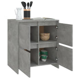 NNEVL Sideboard Concrete Grey 70x41x75 cm Engineered Wood