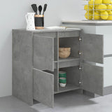 NNEVL Sideboard Concrete Grey 70x41x75 cm Engineered Wood