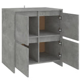 NNEVL Sideboard Concrete Grey 70x41x75 cm Engineered Wood