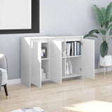 NNEVL Sideboard White 102x33x75 cm Chipboard