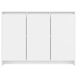 NNEVL Sideboard White 102x33x75 cm Chipboard