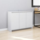 NNEVL Sideboard White 102x33x75 cm Chipboard