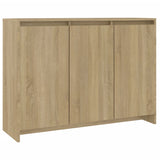NNEVL Sideboard Sonoma Oak 102x33x75 cm Chipboard