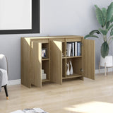 NNEVL Sideboard Sonoma Oak 102x33x75 cm Chipboard