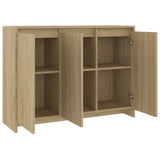 NNEVL Sideboard Sonoma Oak 102x33x75 cm Chipboard