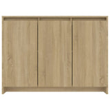 NNEVL Sideboard Sonoma Oak 102x33x75 cm Chipboard