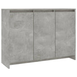 NNEVL Sideboard Concrete Grey 102x33x75 cm Chipboard