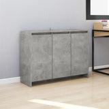 NNEVL Sideboard Concrete Grey 102x33x75 cm Chipboard