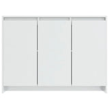 NNEVL Sideboard High Gloss White 102x33x75 cm Chipboard