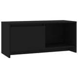 NNEVL TV Cabinet Black 90x35x40 cm Engineered Wood