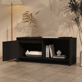 NNEVL TV Cabinet Black 90x35x40 cm Engineered Wood
