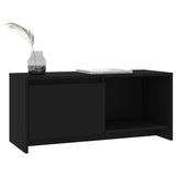 NNEVL TV Cabinet Black 90x35x40 cm Engineered Wood