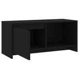 NNEVL TV Cabinet Black 90x35x40 cm Engineered Wood