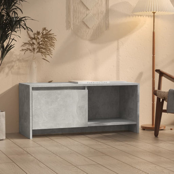 NNEVL TV Cabinet Concrete Grey 90x35x40 cm Engineered Wood