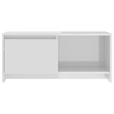 NNEVL TV Cabinet High Gloss White 90x35x40 cm Engineered Wood
