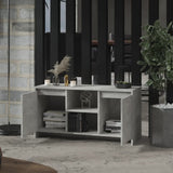 NNEVL TV Cabinet Concrete Grey 102x37.5x52.5 cm Chipboard