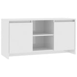 NNEVL TV Cabinet High Gloss White 102x37.5x52.5 cm Chipboard