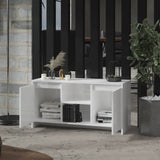 NNEVL TV Cabinet High Gloss White 102x37.5x52.5 cm Chipboard
