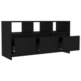 NNEVL TV Cabinet Black 102x37.5x52.5 cm Engineered Wood