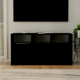 NNEVL TV Cabinet Black 102x37.5x52.5 cm Engineered Wood