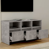 NNEVL TV Cabinet Concrete Grey 102x37.5x52.5 cm Engineered Wood