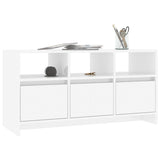 NNEVL TV Cabinet High Gloss White 102x37.5x52.5 cm Engineered Wood