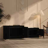 NNEVL TV Cabinet Black 146.5x35x50 cm Engineered Wood