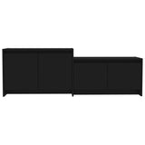 NNEVL TV Cabinet Black 146.5x35x50 cm Engineered Wood