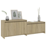 NNEVL TV Cabinet Sonoma Oak 146.5x35x50 cm Engineered Wood