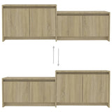 NNEVL TV Cabinet Sonoma Oak 146.5x35x50 cm Engineered Wood