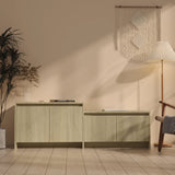 NNEVL TV Cabinet Sonoma Oak 146.5x35x50 cm Engineered Wood
