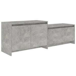 NNEVL TV Cabinet Concrete Grey 146.5x35x50 cm Engineered Wood