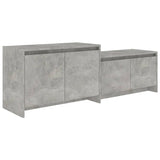 NNEVL TV Cabinet Concrete Grey 146.5x35x50 cm Engineered Wood