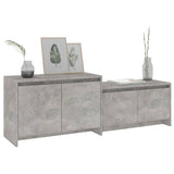 NNEVL TV Cabinet Concrete Grey 146.5x35x50 cm Engineered Wood