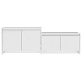 NNEVL TV Cabinet High Gloss White 146.5x35x50 cm Engineered Wood