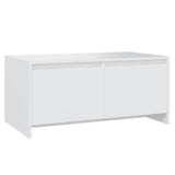 NNEVL Coffee Table White 90x50x41.5 cm Chipboard