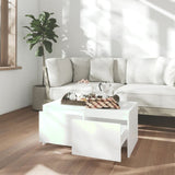 NNEVL Coffee Table White 90x50x41.5 cm Chipboard