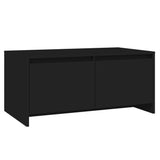NNEVL Coffee Table Black 90x50x41.5 cm Chipboard