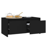 NNEVL Coffee Table Black 90x50x41.5 cm Chipboard